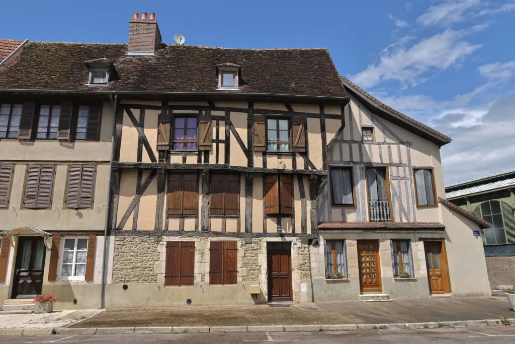 Maison champenoise à colombage à Chaource
